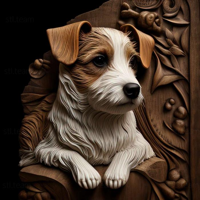 3D model Jack Russell Terrier dog (STL)